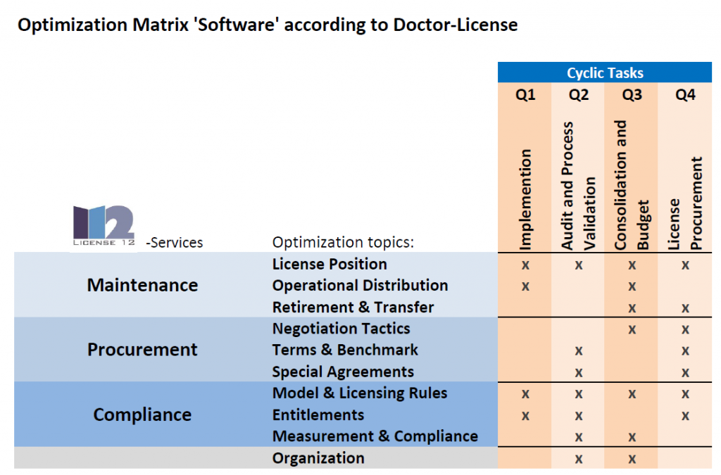 Optimization Cycles in Software License Management